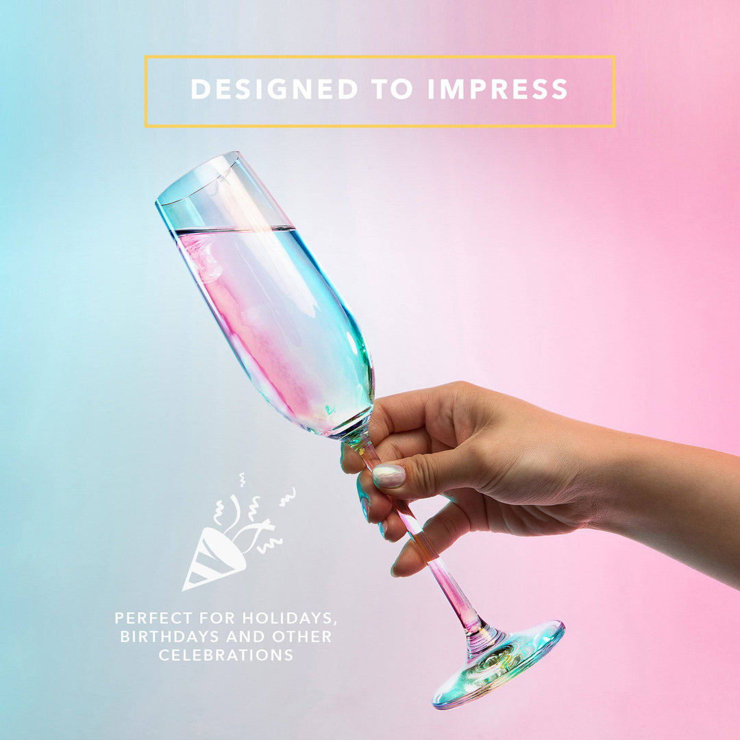 Champagne Glasses - The Aura Collection - DRAGON GLASSWARE®