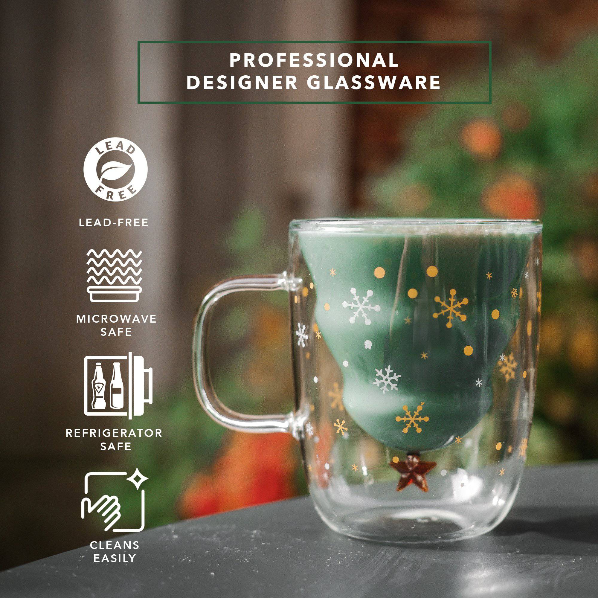 Dragon Glassware Christmas Tree Mugs - Thumbnail 3
