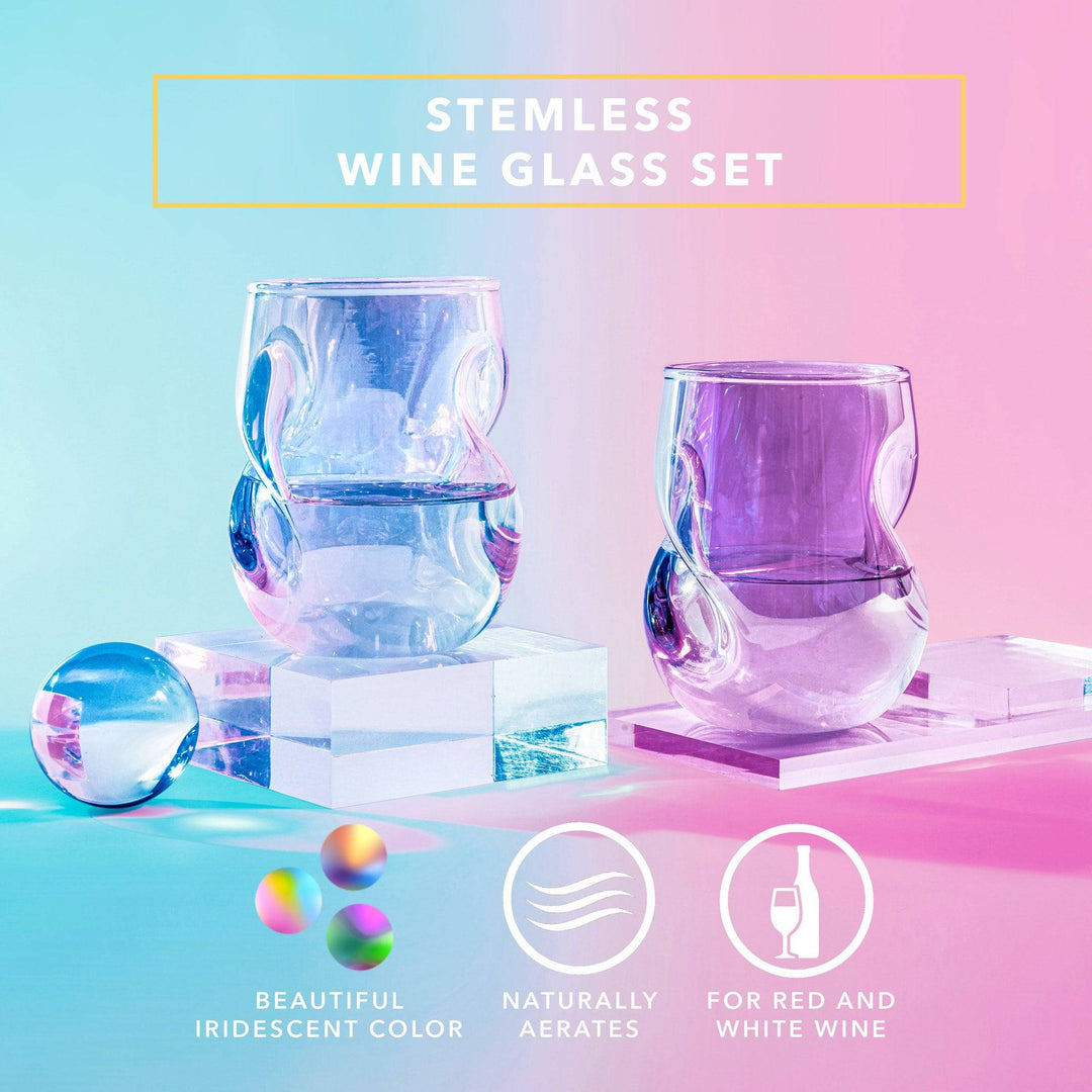 Stemless Martini Glasses by Dragon Glassware