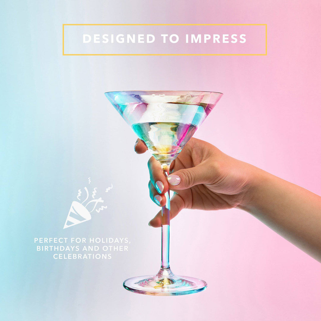 Stemmed Martini Glasses - The Aura Collection - DRAGON GLASSWARE®
