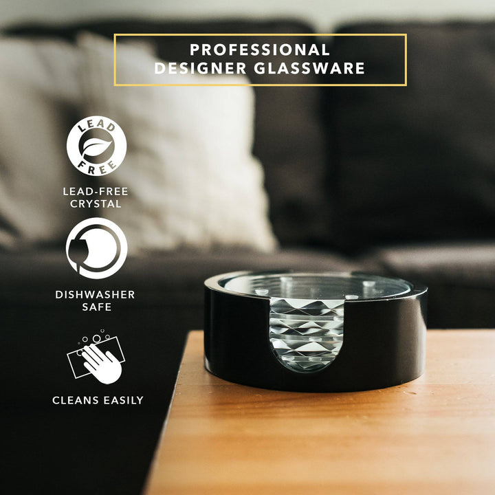 Diamond Glass Coasters - DRAGON GLASSWARE®