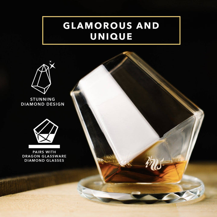 Diamond Glass Coasters - DRAGON GLASSWARE®