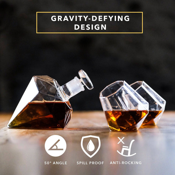 Diamond Whiskey Decanter - DRAGON GLASSWARE®